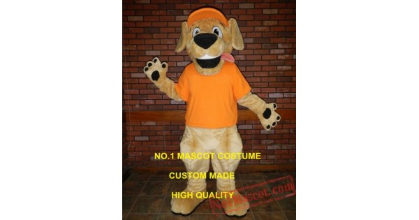 Good Yellow Retriever Mascot Costume