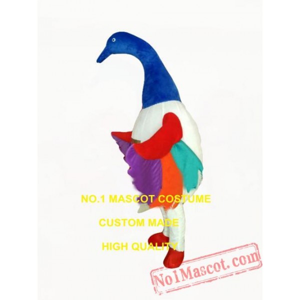 Download Custom Rainbow Swan Bird Mascot Costume