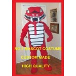 Professional Custom Red Rattle Snake Mascot Costume