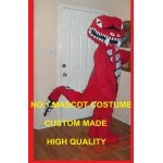 Professional Custom Red Rattle Snake Mascot Costume